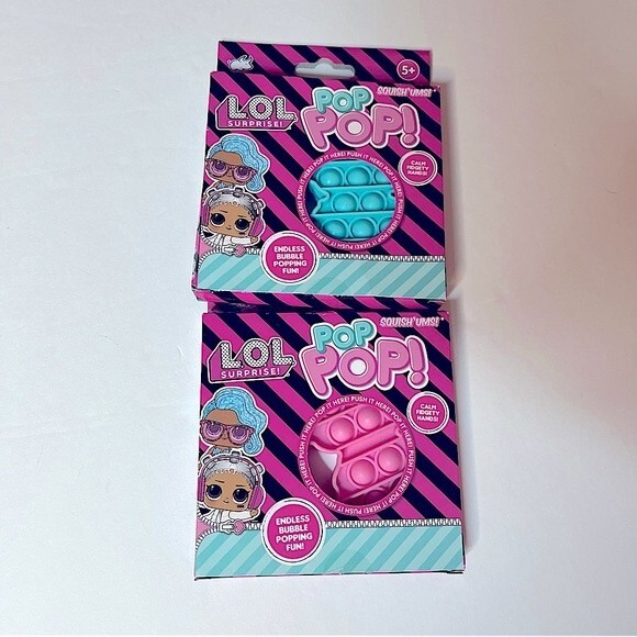 LOL Surprise Bundle! LOL POP POP! SQUISH’UMS (2 Packs) Pink & Blue.  NEW! - Picture 1 of 4